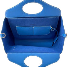 Load image into Gallery viewer, BURBERRY Soft Bucket 2way Tote Bag Blue 8039046 Leather Size Mini
