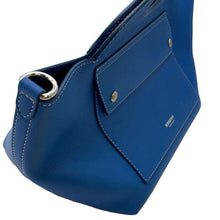 Load image into Gallery viewer, BURBERRY Soft Bucket 2way Tote Bag Blue 8039046 Leather Size Mini
