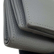 Load image into Gallery viewer, LOEWE Anagram Tri-Fold Wallet Asphalt Gray C821TR2X02 pebble grain calf
