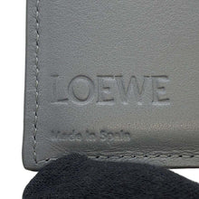 Load image into Gallery viewer, LOEWE Anagram Tri-Fold Wallet Asphalt Gray C821TR2X02 pebble grain calf
