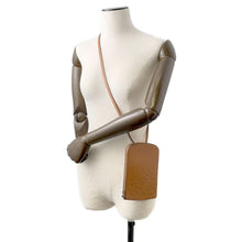 Load image into Gallery viewer, LOEWE Anagram Shoulder Pochette Brown Leather
