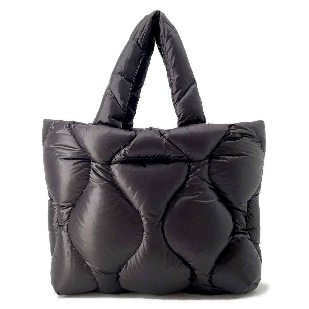 MIUMIU Padded Tote Bag Black 5BG240 Nylon