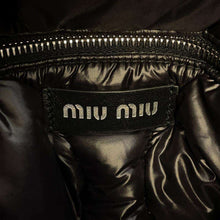 Load image into Gallery viewer, MIUMIU Padded Tote Bag Black 5BG240 Nylon
