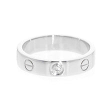 Load image into Gallery viewer, CARTIER Mini Love Ring Size 49/#9 B4050500 18K White Gold
