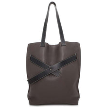 将图像加载到图库查看器中，LOEWE Anagram Strap Vertical Tote Bag Brown/Black Leather
