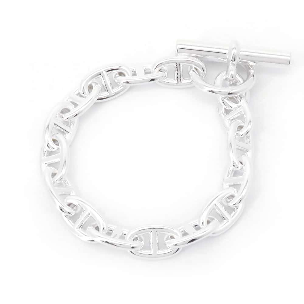 HERMES Chaine d'Ancre Bracelet 15 frames Size MM SV925