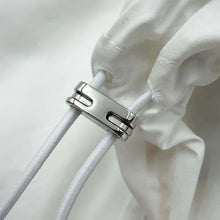 Load image into Gallery viewer, HERMES ruffle zip overshirt Size 36 White Cotton100%
