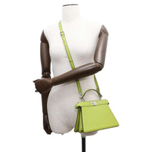 Load image into Gallery viewer, FENDI Peekaboo I See You Petit Green 8BN335 Leather Size Petit
