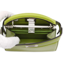 Load image into Gallery viewer, FENDI Peekaboo I See You Petit Green 8BN335 Leather Size Petit
