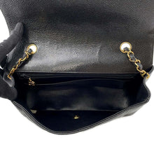 Load image into Gallery viewer, CHANEL Diana Single Flap ChainShoulder Bag Black A01165 Caviar Leather Size 25
