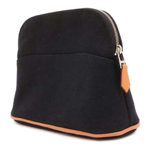 Load image into Gallery viewer, HERMES Bolide Pouch Black Canvas Size Mini
