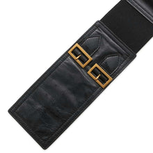 Load image into Gallery viewer, Dior saddle belt Size 35.8&quot; Black B0049CNOH Leather
