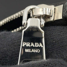 Load image into Gallery viewer, PRADA Re-Nylon xSaffiano LeatherLeather Pouch Black 2NH006 Nylon
