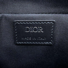 将图像加载到图库查看器中，Dior CDDiamond Zip Briefcase Black/Gray 1ESBR180CDP_H43E PVC Coated Canvas Calf Leather
