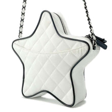 Load image into Gallery viewer, CHANEL Star ChainShoulder Bag White AS4579 Satin
