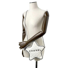 Load image into Gallery viewer, CHANEL Star ChainShoulder Bag White AS4579 Satin
