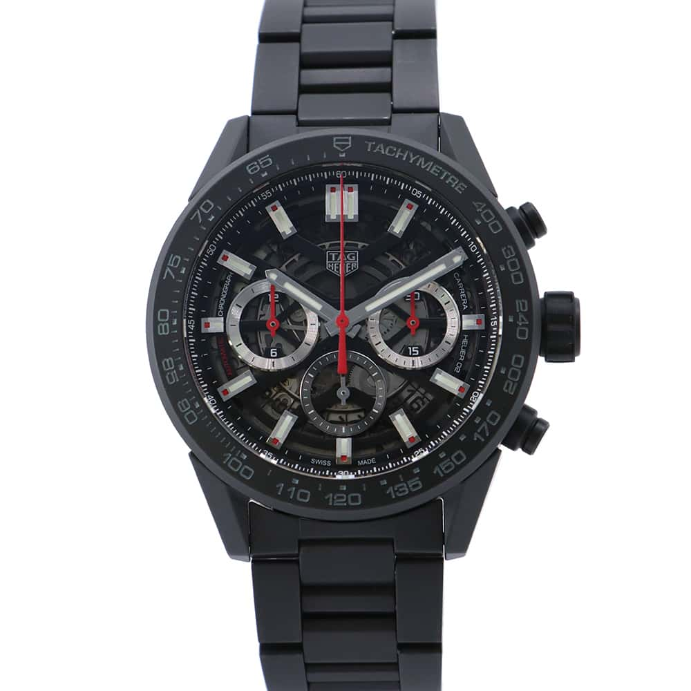 TAG HEUER Carrera Chronograph W45mm Ceramic Black DialCBG2A90.BH0653