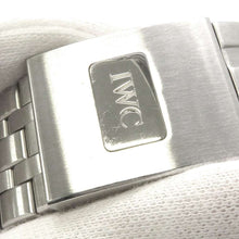 将图像加载到图库查看器中，IWC Pilot watch Chronograph W43mm Stainless Steel Black Dial IW377704
