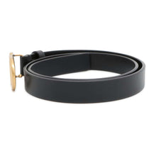 将图像加载到图库查看器中，Dior Saddle Belt Size 70 Black B0042CWGH_M900 Calf Leather
