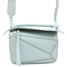 Load image into Gallery viewer, LOEWE Puzzle bag Shoulder Bag Aquamarine A510U95X58 Calf Leather Size Mini
