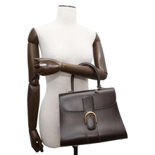 Load image into Gallery viewer, Delvaux Brillon 2WAY Handbag Brown Leather Size MM
