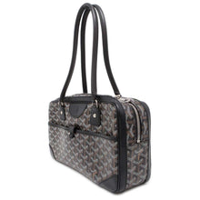 将图像加载到图库查看器中，GOYARD Saint Martin Black PVC Coated Canvas Leather
