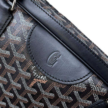 将图像加载到图库查看器中，GOYARD Saint Martin Black PVC Coated Canvas Leather
