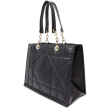 将图像加载到图库查看器中，Dior ArchiCannage Essential ChainTote Bag Black M8721OZVJ Leather Size Medium
