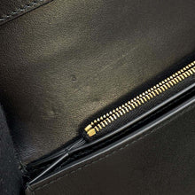 Load image into Gallery viewer, Bottega Veneta Maxi INTRECCIATO Shoulder Wallet Black Leather
