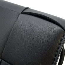 Load image into Gallery viewer, Bottega Veneta Maxi INTRECCIATO Shoulder Wallet Black Leather
