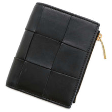 Load image into Gallery viewer, Bottega Veneta Maxi INTRECCIATO Bifold Wallet Black 706010 Leather
