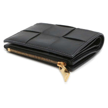 Load image into Gallery viewer, Bottega Veneta Maxi INTRECCIATO Bifold Wallet Black 706010 Leather
