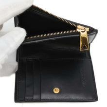 Load image into Gallery viewer, Bottega Veneta Maxi INTRECCIATO Bifold Wallet Black 706010 Leather
