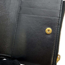 Load image into Gallery viewer, Bottega Veneta Maxi INTRECCIATO Bifold Wallet Black 706010 Leather
