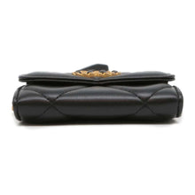 Load image into Gallery viewer, CHANEL CHANEL19 ChainShoulder Card Case Black AP2409 Lambskin
