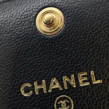 Load image into Gallery viewer, CHANEL CHANEL19 ChainShoulder Card Case Black AP2409 Lambskin
