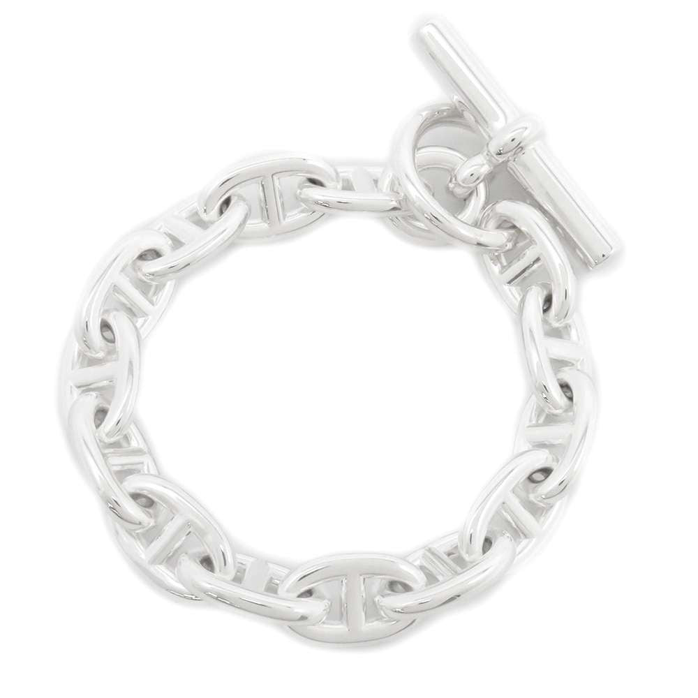 HERMES Chaine d'Ancre Bracelet 14 frames Size MM SV925