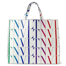 Load image into Gallery viewer, Valentino Garavani Logo Times Tote Bag White/Multicolor VY2B0963 Leather
