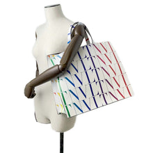 Load image into Gallery viewer, Valentino Garavani Logo Times Tote Bag White/Multicolor VY2B0963 Leather
