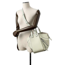 将图像加载到图库查看器中，LOEWE Hammock Shoulder Bag light celadon A538S35X51 Calf Leather Size Small
