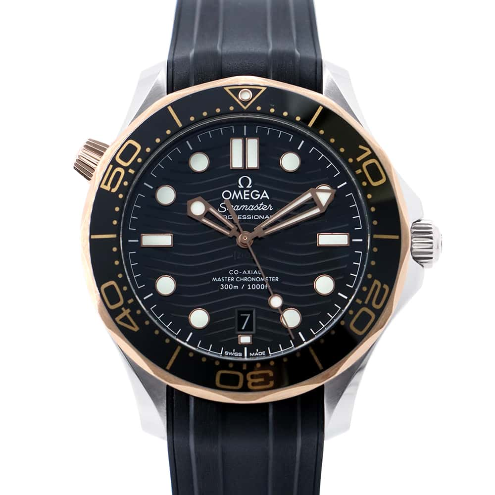 OMEGA Seamaster Diver 300M W42mm Stainless Steel Rubber Black Dial 210.22.42.20.01.002