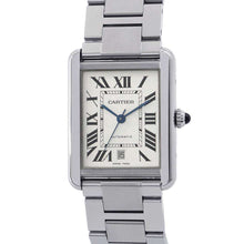 将图像加载到图库查看器中，CARTIER Tank Solo XL H40.5mm×W31mm Stainless Steel Silver Dial W5200028
