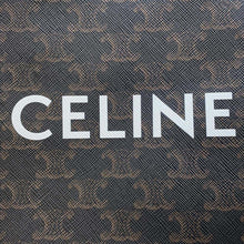 Load image into Gallery viewer, CELINE Triomphe Vertical Hippo Tan 194372 PVC Coated Canvas Leather Size Mini
