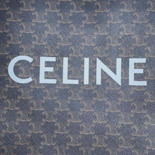 Load image into Gallery viewer, CELINE Triomphe Vertical Cabas Tote Black/Brown PVC Coated Canvas Leather Size Medium
