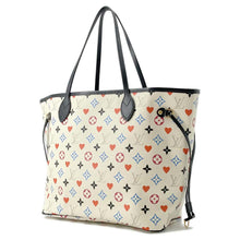 将图像加载到图库查看器中，LOUIS VUITTON Neverfull BlancM57462 Monogram / GameOn Size MM
