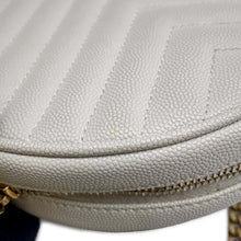 将图像加载到图库查看器中，SAINT LAURENT PARIS Vinil ChainShoulder Bag Ivory610436 Leather
