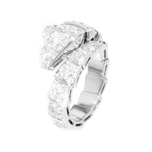 将图像加载到图库查看器中，BVLGARI Serpenti Viper Ring Size S (#48～50)345209 18K White Gold
