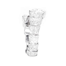 Load image into Gallery viewer, BVLGARI Serpenti Viper Ring Size S (#48～50) 345209 18K White Gold
