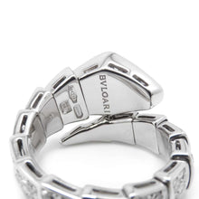 将图像加载到图库查看器中，BVLGARI Serpenti Viper Ring Size S (#48～50)345209 18K White Gold
