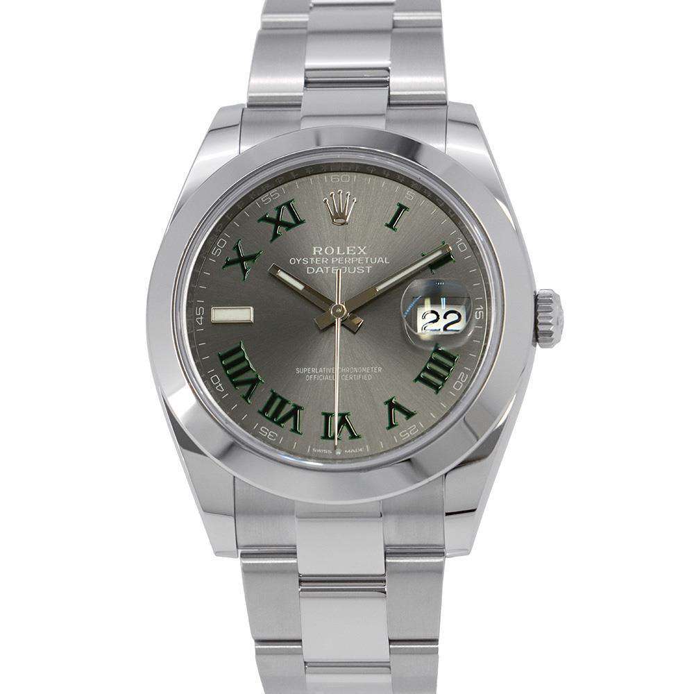 ROLEX Datejust W41mm Stainless Steel Slate Dial126300